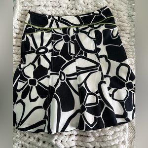 Ann Taylor Black and White A Line Skirt